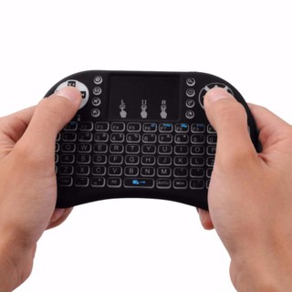 I8 Mini Keyboard 2.4GHz 3-color Backlight Wireless Mini Keyboard with Touchpad (3)