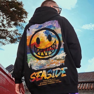 M-3XL oversized plus size men's loose national trend pullover Oversize Hoodie Autumn and Winter Jacket Trendy Printed Jacket Fashion Hoodie