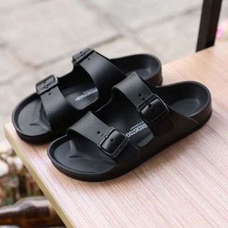 Birkenstock new Korean version of the trend two strap slippers women and men fashion sandals 075