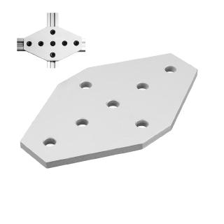 Machifit Aluminum 7 Holes Join Plate Corner Bracket for 2020 V-slot Aluminum Extrusions Profiles CNC
