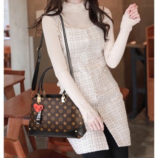 2021 new fashion trend handbag PU leather handbag big bag shoulder bag (6)