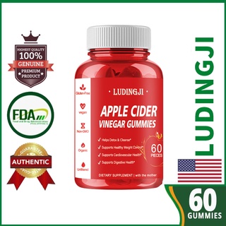 LUDINGJI Apple Cider Vinegar Health Gummies (60 pieces) Goli Gummies Dietary Supplement
