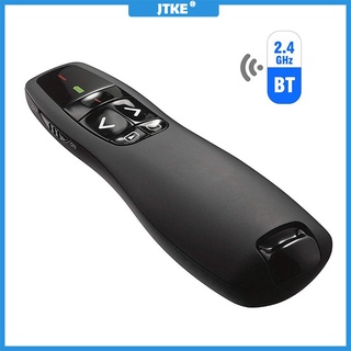 ∏☂♣JTKE Handheld R400 2.4Ghz Wireless Presenter Pointer Pen USB PPT Red Laser With Remote Control fo