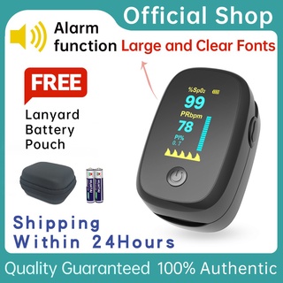Alarm Function Finger Pulse Oximeter OLED Blood Oxygen Saturation Monitor Fingertip SPO2 PR PI Pulse