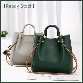 Sling Bag Female bag bucket bag Korean version of the simple ladies Messenger bag handbag