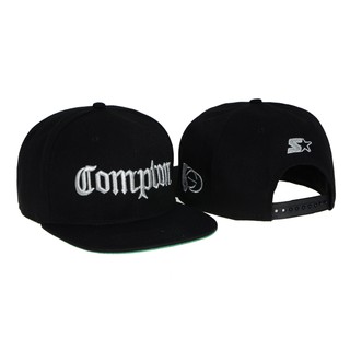 Compton baseball cap embroidery cap men's outdoor sports baseball hat hip-hop hip-hop hat flat-brimmed hat
