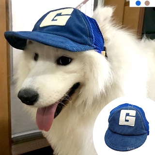 Pet Dog Hats Breathable Cute Summer Baseball Sun Cap With Ear Holes For small medium large dog Outdo