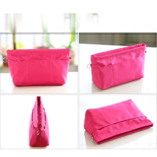 High Quality Fashion Women Nylon Travel Organizer Insert Handbag Purse Large Liner Lady Make Up Cosmetic Bag