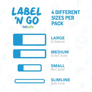 Totsafe Label N Go Write-On Self-Laminating Stickers (Animal / Marine / Basic / Prints & Patterns) (5)