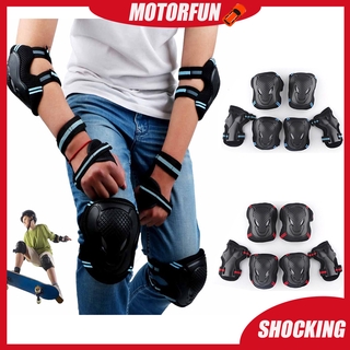6PCS/SET Sports Cycling Protective Gear Adults Wrist Elbow Knee Protector Adult Protective Equipment Thickened Protective Device