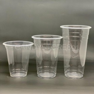 Plastic Cups Milk tea- PLAIN PP CUPS 95mm (50pcs) - NO LIDS