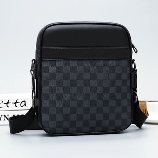 [Beautiful Goods] Recommended Business Fashion Side Backpack Men's Shoulder Bag PU Messenger Casual Briefca