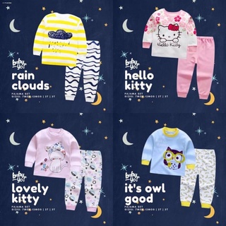 New products﹉❀۩[Baby Yo] Newborn Infant Baby Toddler Cotton Longsleeves Top Pants Pajama Sleepwear