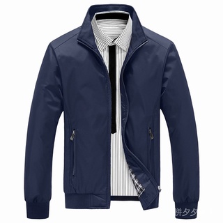 Men Leather Jacket Zip Bomber Jacket Windbreaker Plus Size Coat 4m9E