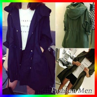 Women Long Sleeve Coat Jacket Windbreaker Trench Parka Outwear Fashion Pt5h