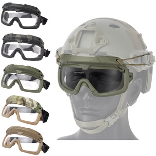 【 Ready Stock】Tactical Airsoft Paintball Goggles Windproof Anti fog CS Wargame Protection Goggles