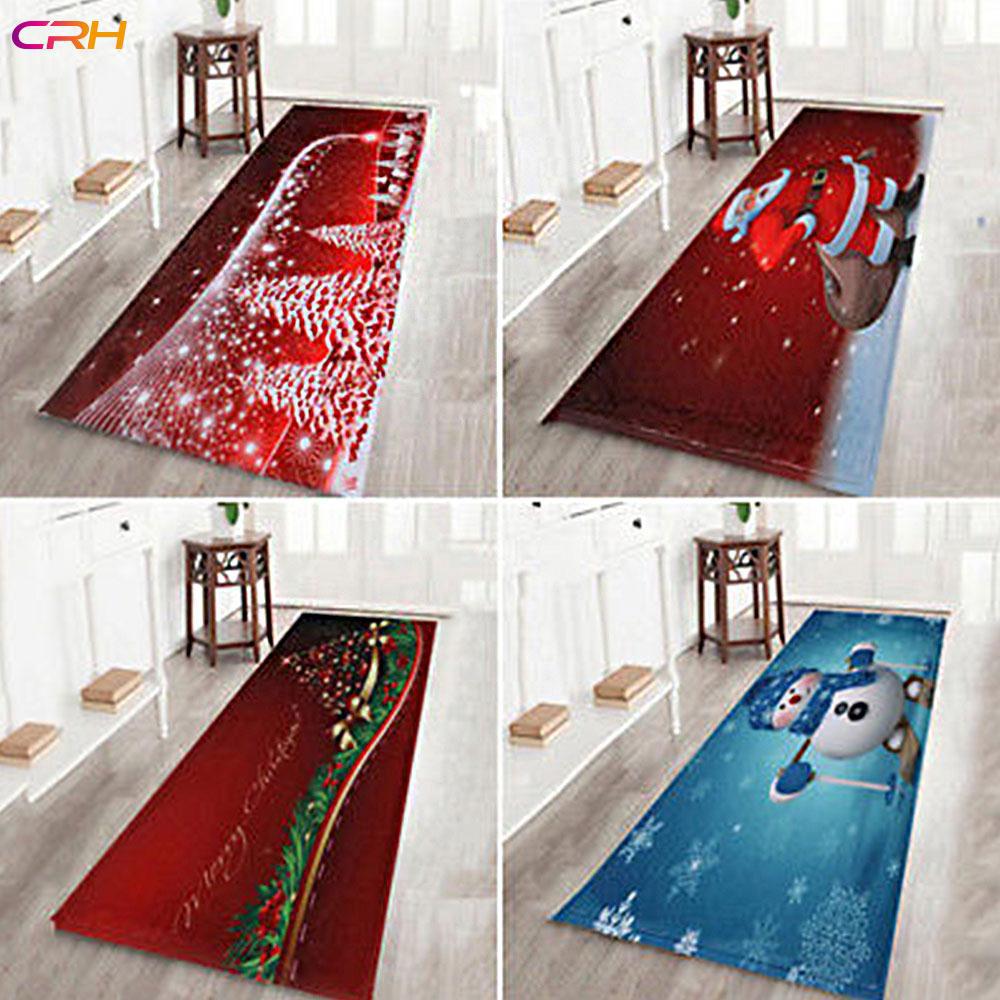 CRH Home Non-Slip Floor Mat Multi-Pattern Festival Pad Xmas Doormat Christmas Decor Carpet Rug
