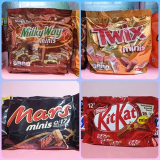 Milkyway Minis, Twix Minis, Mars Minis, Kitkat Minis Chocolate (Good for sharing)