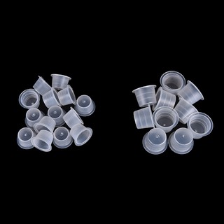 Tattoo Ink Cups Caps Pigment Supplies Plastic Small Medium Large 100Pcs