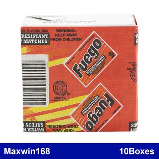 Fuego Safety Matches 10Boxes 48Sticks/Box