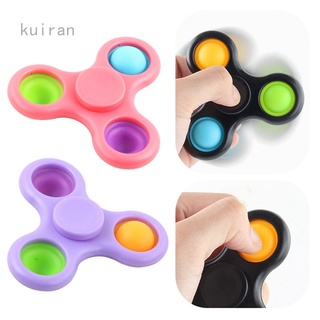 Kuiran1 TikTok Pop It Fidget Toy Fidget Spinner Sensory Simple Dimple Toy Relieve Stress