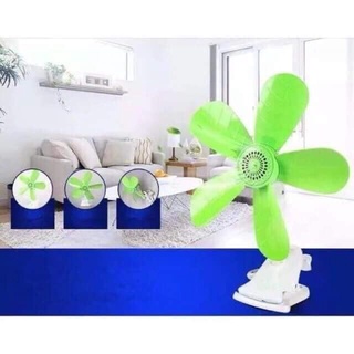5 blends Fan Home Electric Fan W/ Clip, Clover Fan Anti-Heat Portable Clip Electric Fan