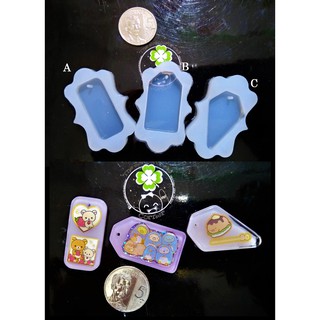 UV resin and Epoxy AB resin tag-type pendant mold