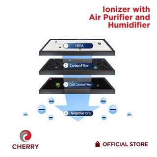 Cherry Ionizer with Air Purifier and Humidifier Replacement Filter