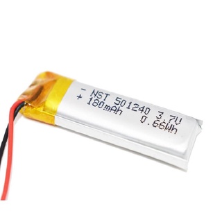 3.7V 220mAh Lithium Polymer LiPo li ion Rechargeable Battery 501240 For Mp3 MP4 MP5 GPS PSP
