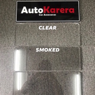 Car Plate cover Smoke and Clear (1)