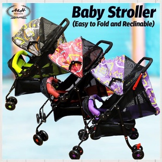 【Available】Baby Stroller (reclinable and easy to fold) model T608