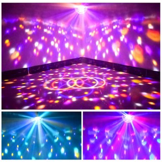 Disco Light w/ MP3 Music Remote Control 9 Colors LED Party Lights DJ Sound Activated Rotating Lights (5)