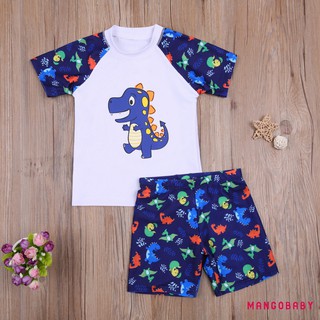 【Ready Stock】✌♦MG-Boy´s Cartoon Printed Swimming Suits, Children Two Pieces Swimsuit Summer Beach Ba