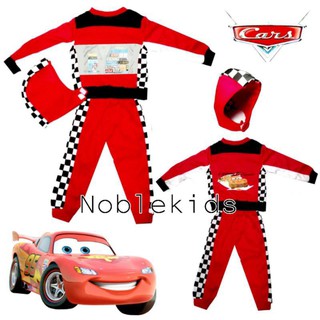 Cars Racing Costume For Kids (Long sleeve,pants,Helmet)