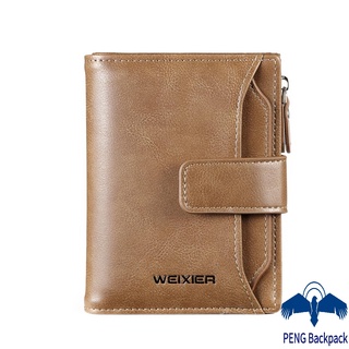 WEIXIER design custom young student purse slim leather wallet for men pu wallet leather money clips