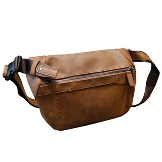 ❐☄◘Men Messenger Bag Leather Camel Clutch Business Bag Crossbody Shoulder Bag