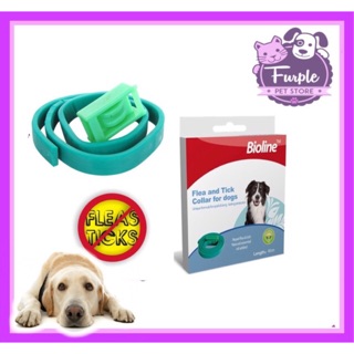 Bioline Tick & Flea Collar for Dogs - Green