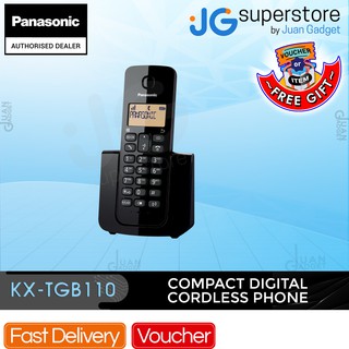 Panasonic KX-TGB110 Wireless Cordless Telephone Landline with Backlight 50 Phonebook 100h Standby