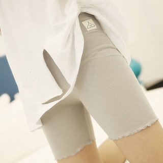 【Hot Sale/In Stock】 Cotton safety pants anti-empty women s summer high-waist outer wear safety pants