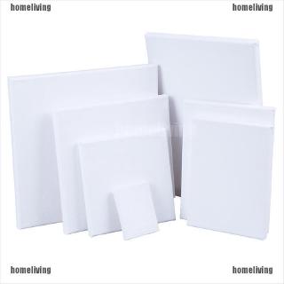 HLG Blank White Mini Small Stretched Artist Canvas Art Board Oil Paint Board