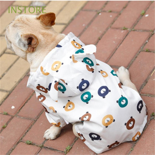 INSTORE Schnauzer Dog Raincoat Bichon Rain Jacket Dog Clothes Welsh Corgi Waterproof Clothing Outdoor French Bulldog Poodle Pet Products