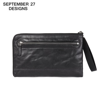 New Fashion Long Wallet Men Genuine Leather Luxury Retro Multifunctional Male Clutch Bag Top End Cow