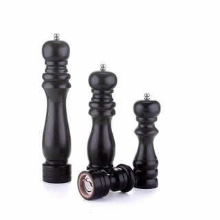 Black Wooden Salt and Pepper Mill | Kitchen Specialty Tool