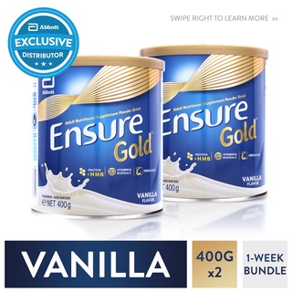 Ensure Gold HMB Vanilla 400G For Adult Nutrition Bundle of 2