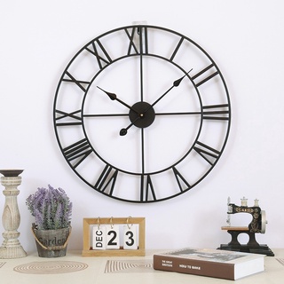 Wall Clock Nordic Living Room Bedroom Creative Clock 3D Decorative Iron Wall Clock