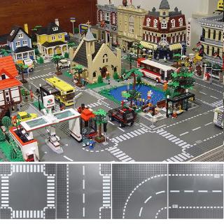 City Road Building Blocks Base Plates Kids Educational Toys Building Block Accessories Base Board Compatible with Lego Bricks