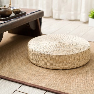 Round Straw Weave Cushion Handmade Pillow Floor Yoga Chair Seat Mat Home Decor (8)