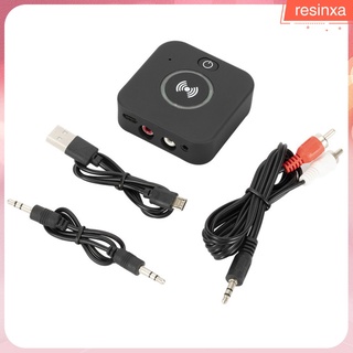 Bluetooth 5.0 Transmitter Receiver Adapter Audio Receiver with 3.5 mm RCA Works with Smart Phone Tablet Low Latency