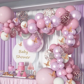 Purple theme series Balloon Arch Garland Kit Party balloon birthday decoration set festive decor living party decoration