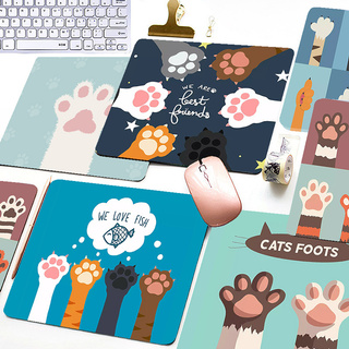 Cute Cartoon Cat Paw Print Mouse Pad Game Office Home Multimedia Computer Keyboard Non-slip Mouse Pad